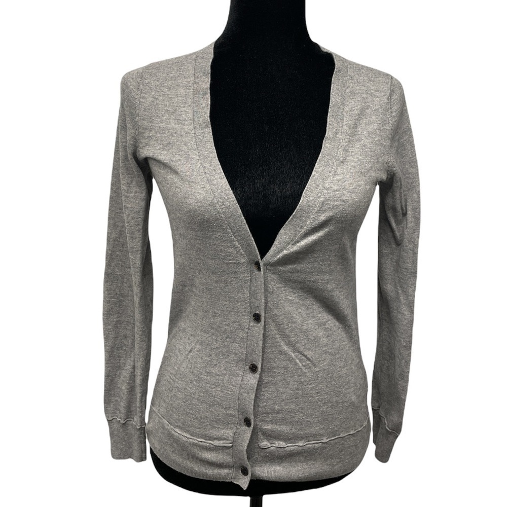 Massimo Dutti silk cashmere blend cardigan sweater lightweight button front